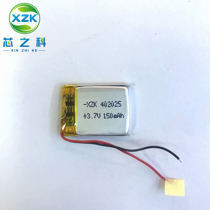 聚合物锂电池厂家402025 3.7V 150MAH蓝牙音箱智能穿戴手表等数码