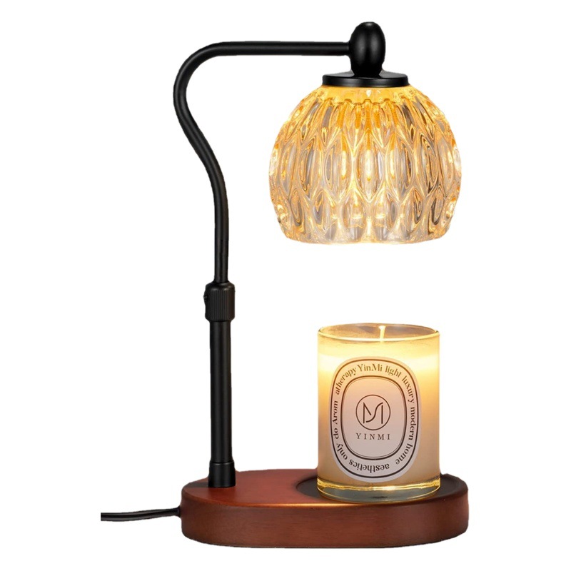 Nueva lámpara de cera ajustable lámpara de aromaterapia estufa de aromaterapia lámpara de noche lámpara de mesa dormitorio lámpara de la vela de fusión de tiempo