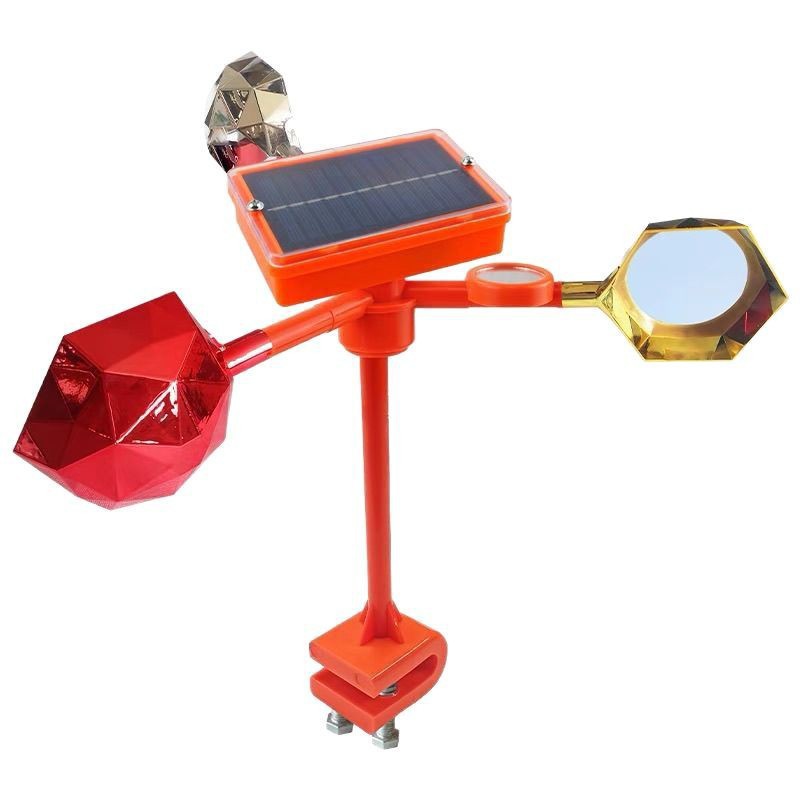 Huerto de voz para expulsar pájaros nuevos tipos de tierras de cultivo energía solar a prueba de pájaros volumen de viento granja al aire libre reflectante image 5