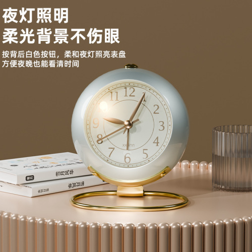 Alarm Clock for Students and Children - Creative Desk Clock with Loud Ringing Metal Alarm Clock
