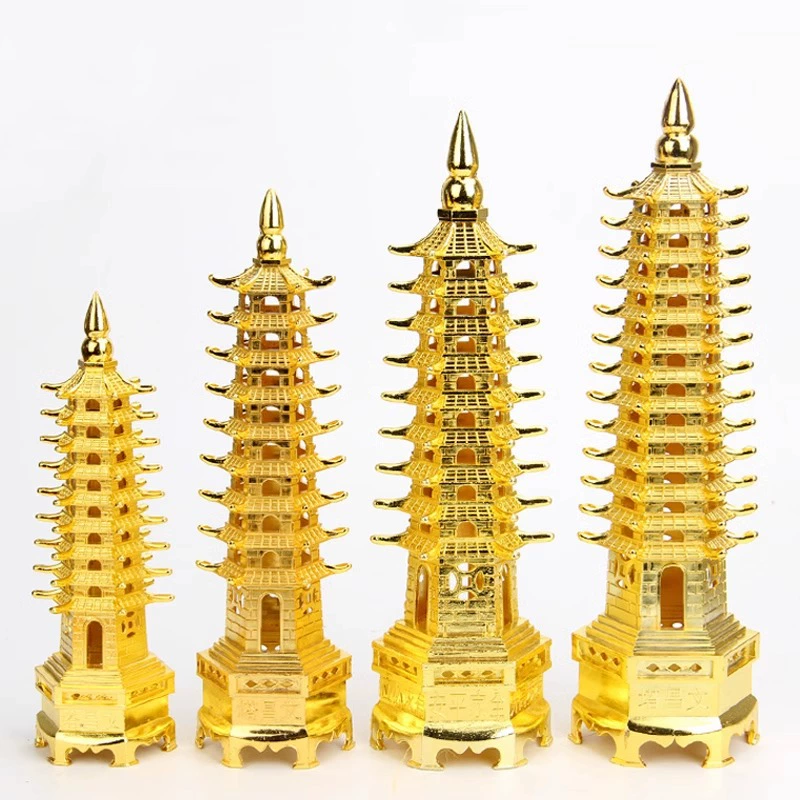 Чистый металл Wenchang Tower украшения 13 этажей, 10 этажей, 9 этажей, 9 этажей, стол, письменный стол, Wenchang Pen, студенческий подарок