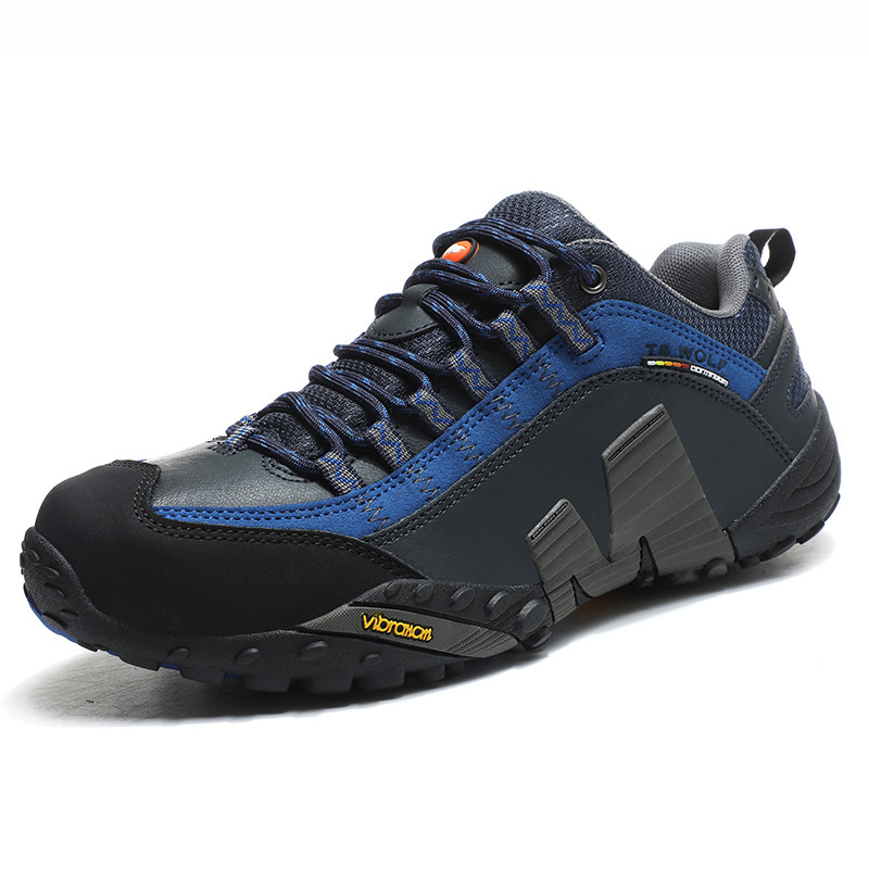 Hiking Shoes Men's Lightweight Non-slip Outdoor Shoes Genuine Leather Breathable Wear-resistant Men's Hiking Shoes Sports Travel Shoes for Women