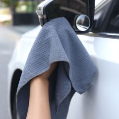 跨境批發超細纖維菠蘿格擦車巾華夫格家用加厚吸水擦玻璃清潔抹布