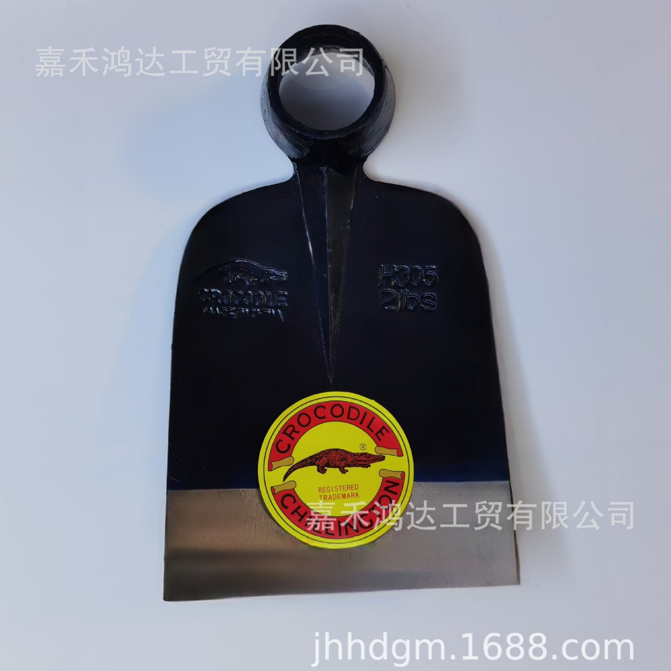 鳄鱼牌钢制花园锄头H305 2LB高品质园艺工具 出口非洲 轨道钢锻压