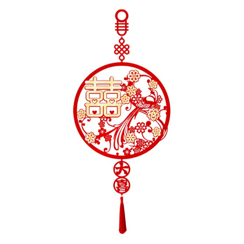 Свадебные трехмерные Свадебные персонажи кулон украшение свадебной комнаты новый дом дверь спальни Свадебные персонажи подвесные украшения свадебные принадлежности