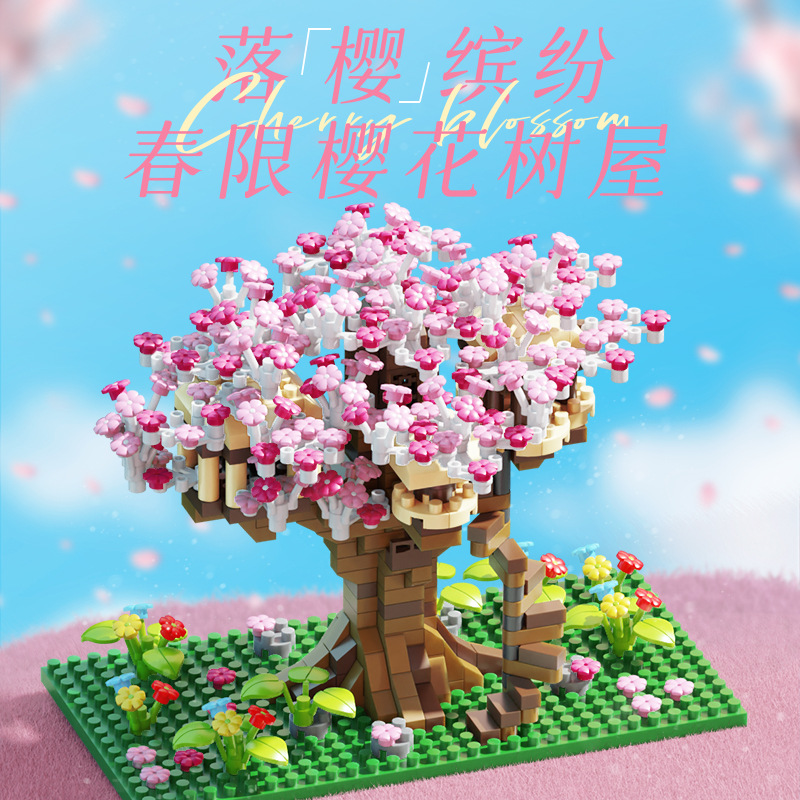 2024 nuevo bloque de construcción ramo montado juguete chica mano regalo girasol Rosa decoración la Oficina