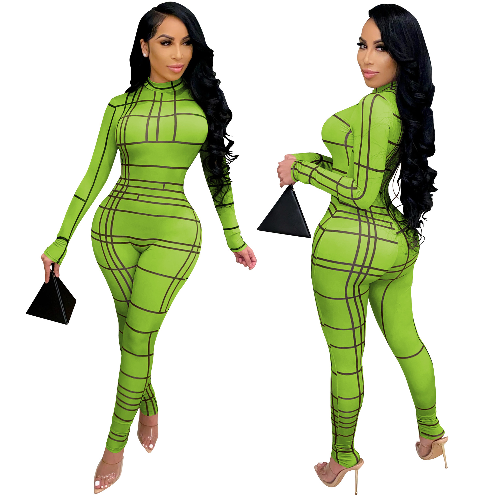 women s digital positioning printing jumpsuit nihaostyles wholesale clothing NSXYZ79159