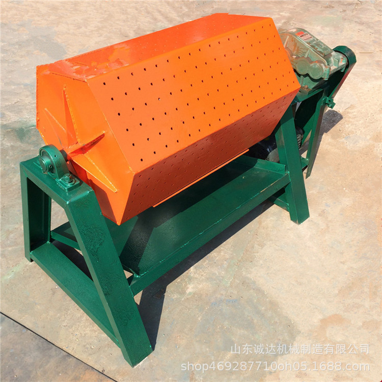 金属五金去毛刺光饰机 滚桶型抛光设备 六角滚筒研磨机除锈机