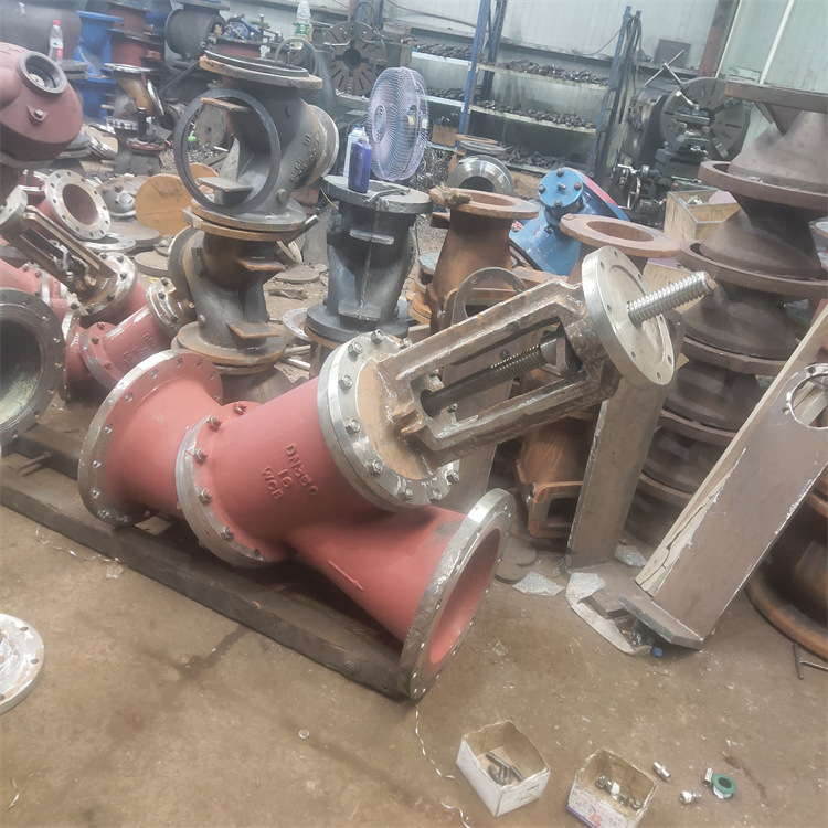 涡轮传动料浆阀 SJS545Y手动Y型料浆阀 大口径多功能高压放料阀