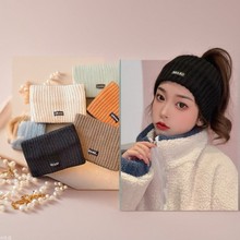 针织发带束发保暖护额头运动百搭秋冬日常外戴女包头时尚头套头箍
