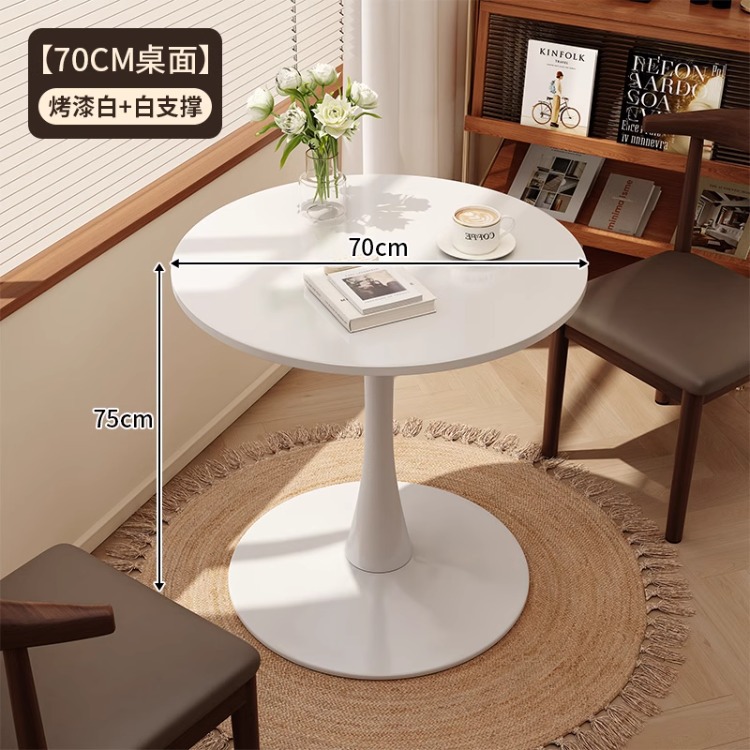 Mesa de centro, mesa de negociación de ocio, combinación de mesa y silla, sala de estar, mesa lateral para el hogar, mesa de café, balcón simple de tulipanes, mesa redonda pequeña