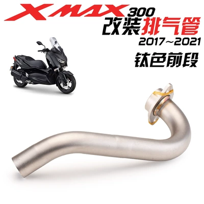 Exhaust pipe, modified stainless steel front - titanium-front-section