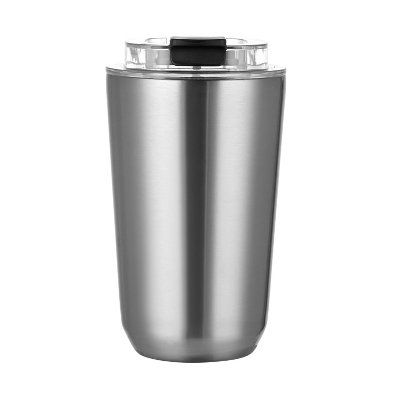 Nuevos productos transfronterizos 304 tazas de café de acero inoxidable tazas de vacío portátiles creativas y simples tazas de agua DIY en stock image 7