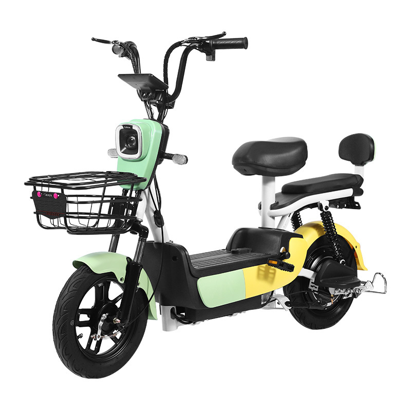 Nueva exportación nueva bicicleta eléctrica estándar nacional 48V adulto de dos ruedas bicicleta eléctrica doble batería coche fábrica al por mayor