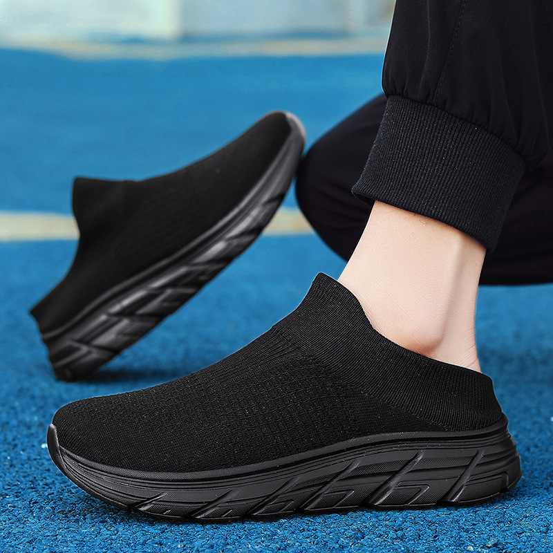 Mules Deportivos para Hombre Talla 46-47 de Tejido Volador y MD Transpirable para Ocio