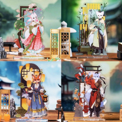 神探迈克狐·四季系列双插立牌自制卡通周边桌面装饰摆件
