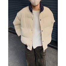 跨境外贸抖音直播爆款羽绒棉衣情侣款冬季立领棉袄子面包服外套潮