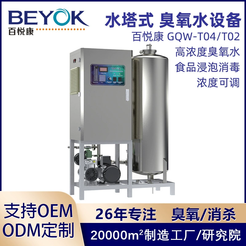 Baiyuekang GQW-T промышленный генератор озона пищевая промышленность Очистка питьевой воды высококонцентрированная машина для воды с озоном