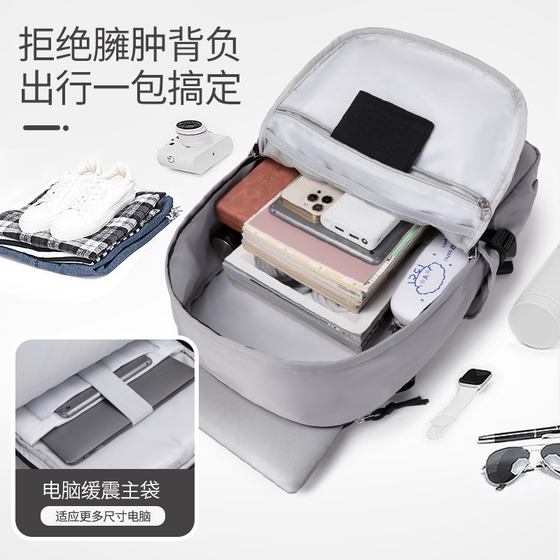 Suministro transfronterizo mochila de viaje al aire libre Junior High School College schoolbag moda simple ligero Oxford Mochila de tela