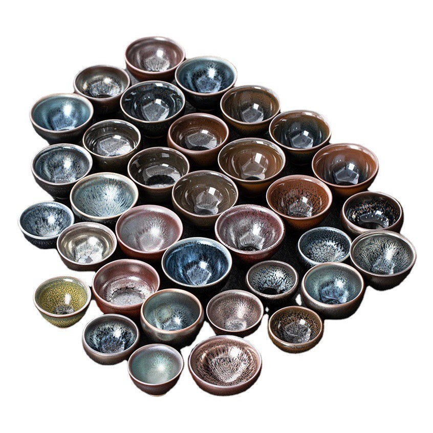 Цзяньян Цзяньчжань керамическая печь капли масла сырая руда железная шина Мастер чашка кунг-фу чайная чашка чайный набор чайная чаша