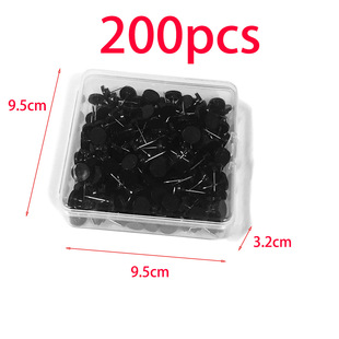 Amazon 200 box black round head nail plastic pushpin creative diy photo wall fixed nail press nail worker