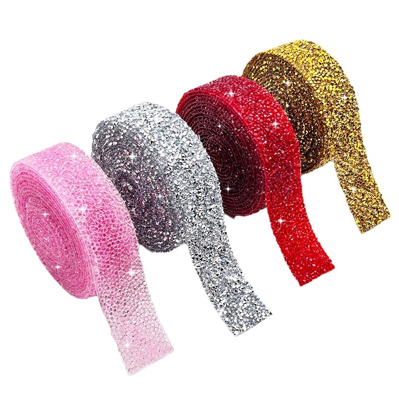 Tela de diamante de imitación de resina Pegatina de diamante de respaldo autoadhesiva Pegatina de diamante Decoración de coche Pegatina de diamante Caja de cosméticos de bricolaje Tela de diamante al por mayor Rhinestone