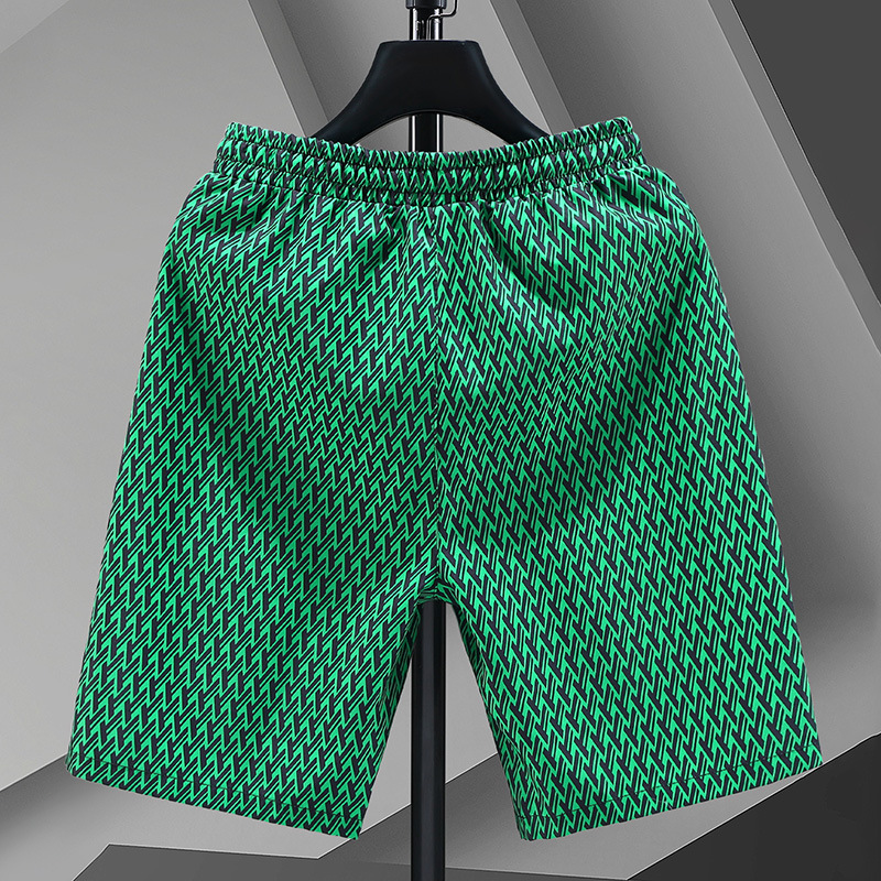 Shorts Herr sommar Nytt mode Ice Silk Capris Casual Snabbtorkande byxor Lös träningsbyxor Mode strandbyxor_voghion.com
