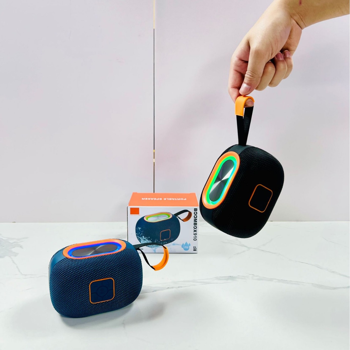 Peterhot/X910 Audio Bluetooth Speaker Wireless Card-Insertable Fabric Portable Outdoor Waterproof Subwoofer