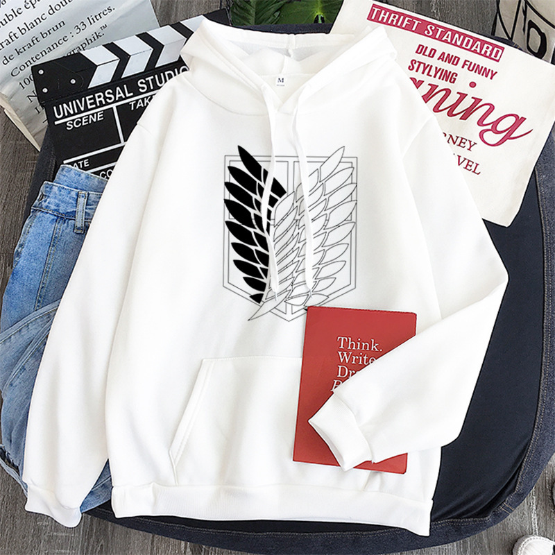 2020 nuevo ataque gigante logo Sudadera con capucha mismo estilo manga larga fleece sudadera suéter 2