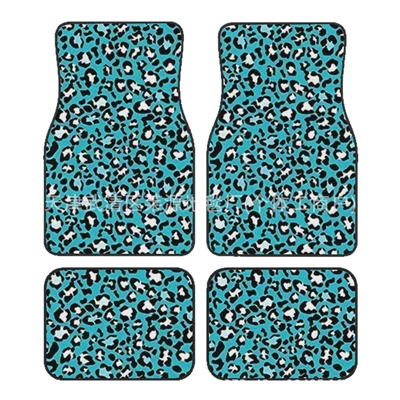 Avtomobil döşəmə paspasları – Hot Leopard Crystal Velvet Foot