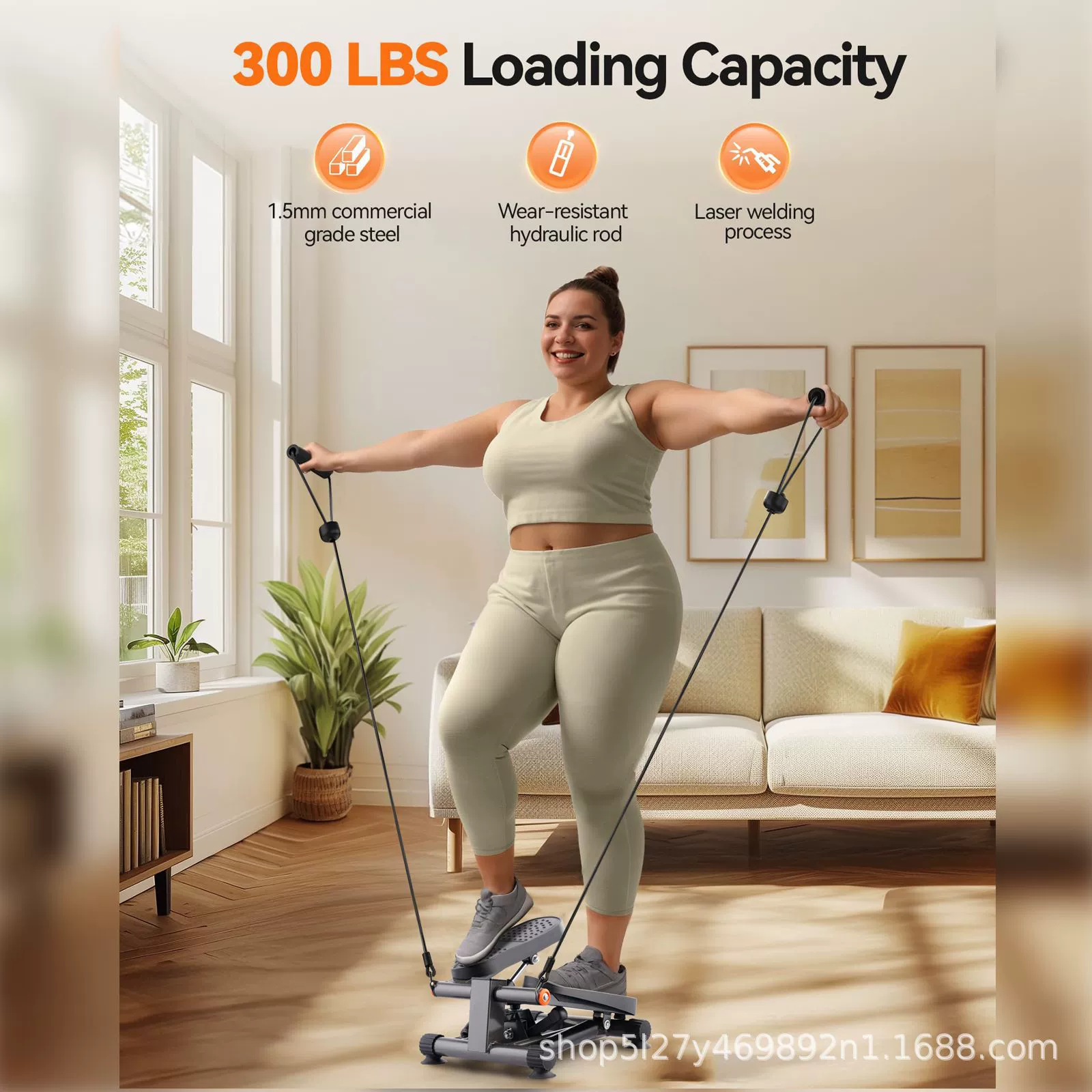 Hydraulic small stepper for gym, floor lighting, (Cross-border trading), new collection