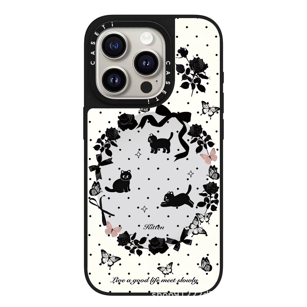 苹果星星小孩MagSafe磁吸适用苹果17promax手机壳15/14镜面13可爱