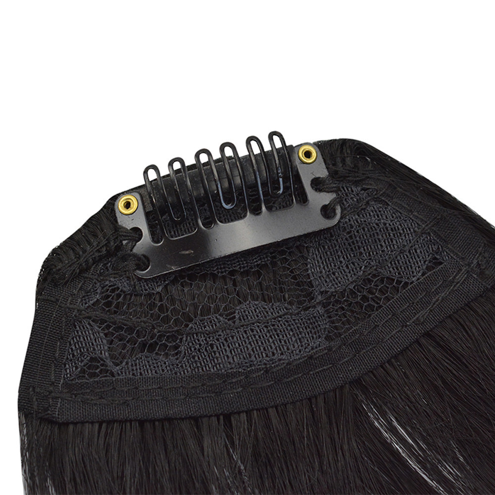 Perücke weiblicher Luftknall ultradünner Kopf und Stirnknall weibliche natürliche Stirn unsichtbarer, spurloser, flauschiger Pony_voghion.com