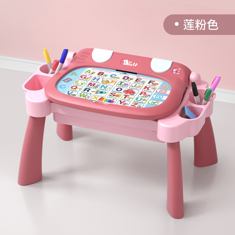 Children's Multifunctional Touch Learning Table, Game Table, Toy, Enlightenment Early Education Drawing Board, Painting Piano, Playable and Storageable