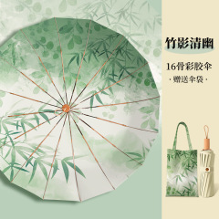 32骨冰感彩胶防晒防紫外线太阳伞女遮阳晴雨伞