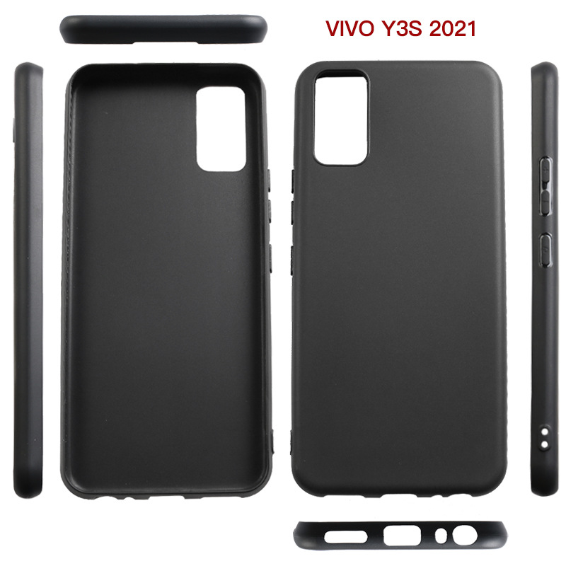 适用于Vivo Y3S 2021全磨砂手机壳TPU皮套素材彩绘包边软壳保护套
