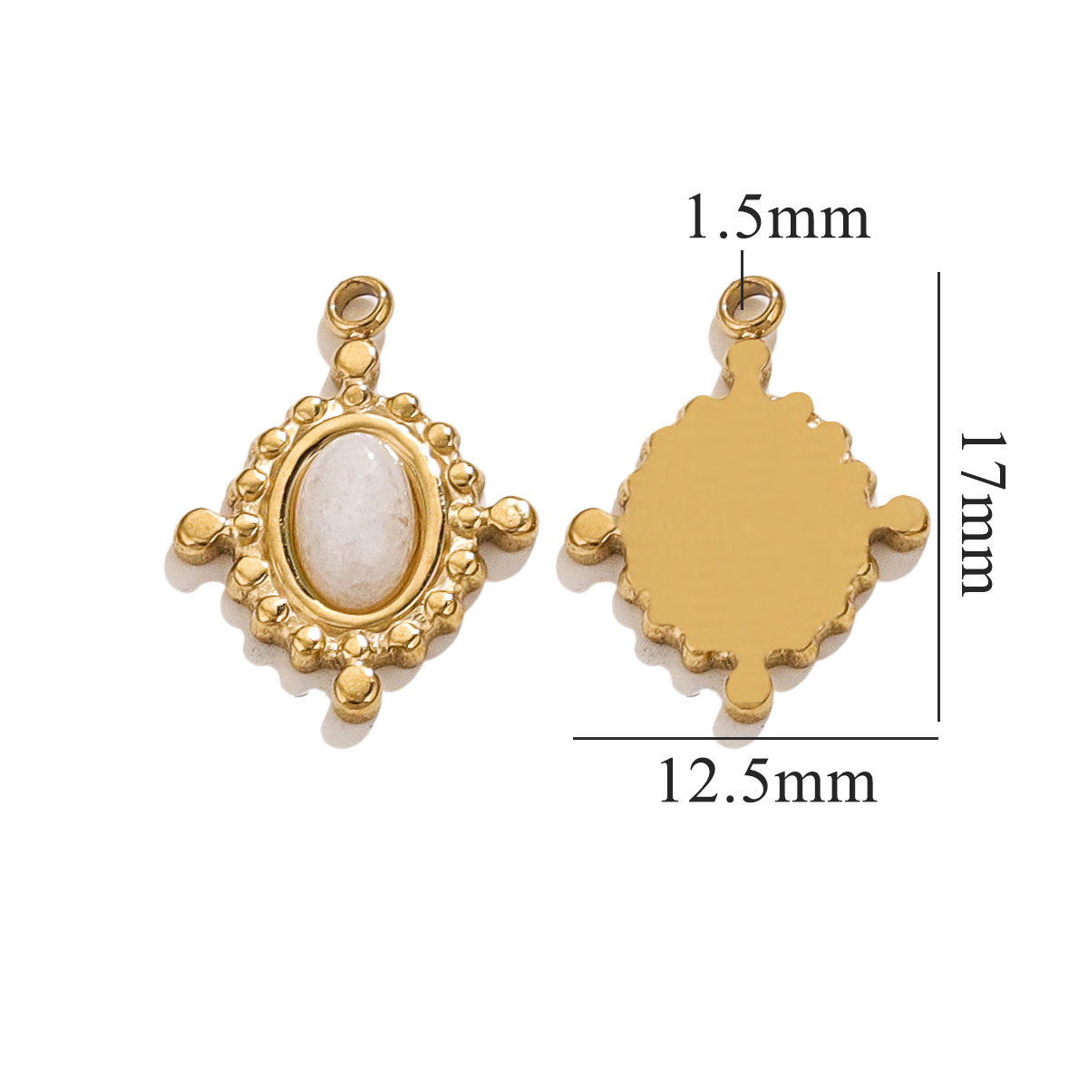 Europa y los Estados Unidos retro elíptico turquesa damas lujo ligero nicho de diseño de alta sensación de orejas collar colgante