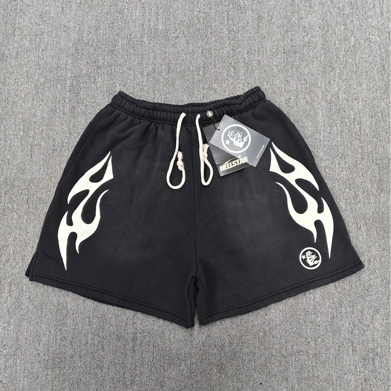 Foreign Trade American Style Hellstar Vintage Print Summer High Street Casual Trendy Washed Sports Hellstar Shorts Foreign Trade American Style Hellstar Vintage Print Summer High Street Casual Trendy Washed Sports Hellstar Shorts