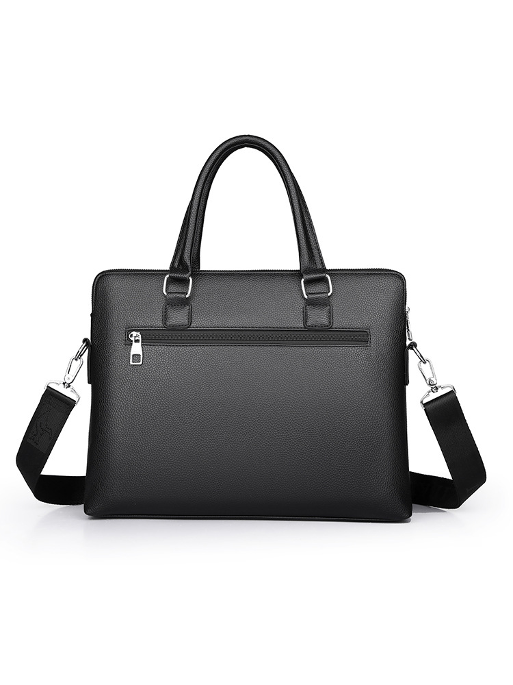 Bolso de hombre de nuevo estilo estilo horizontal de negocios casual de múltiples capas de un solo hombro maletín de archivo de conferencia de gran capacidad bolsa de computadora image 6