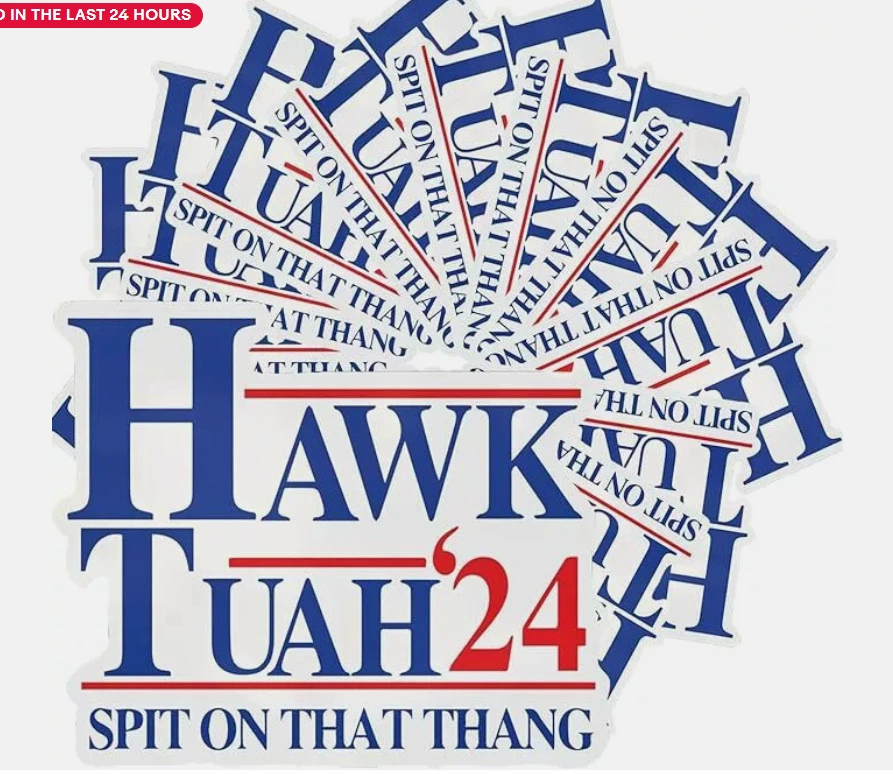 HAWK TUAH Отплёвывайте на ту вещь 10 шт наклейки, политически чувствительные темы