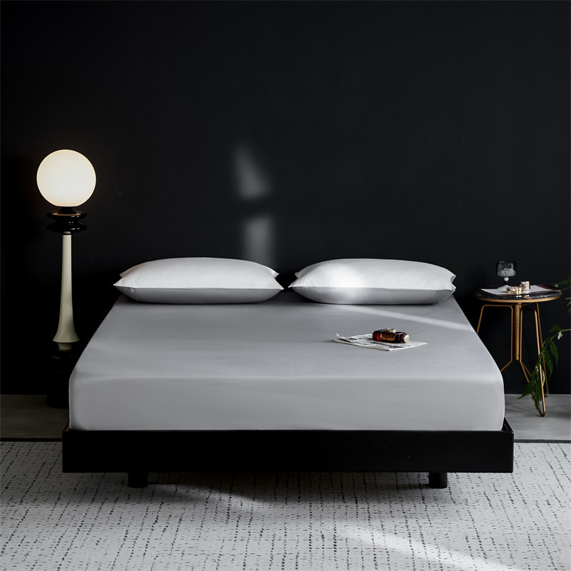 Hotel de lujo ligero de siete estrellas soporte de alta gama algodón de lana larga cama de algodón cubierta de protección de colchón cubierta antideslizante tres piezas