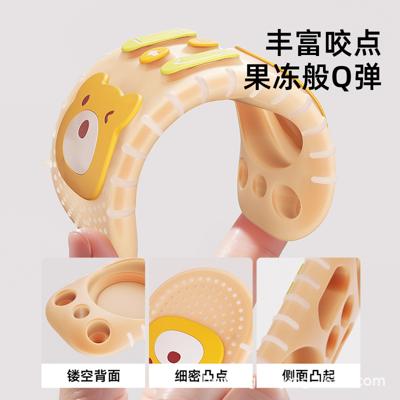 Control remoto goma de dientes para bebés palito de dientes para el apetito pequeño mes de edad goma de mordida 4 meses de silicona para bebés puede roer juguetes