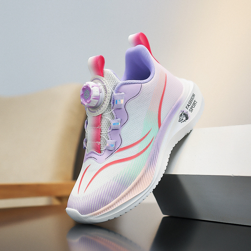 Zapatos para correr de la escuela primaria de una sola red de verano, zapatos deportivos nuevos para niñas y niños, zapatos deportivos antideslizantes resistentes al desgaste para niños de mediana edad