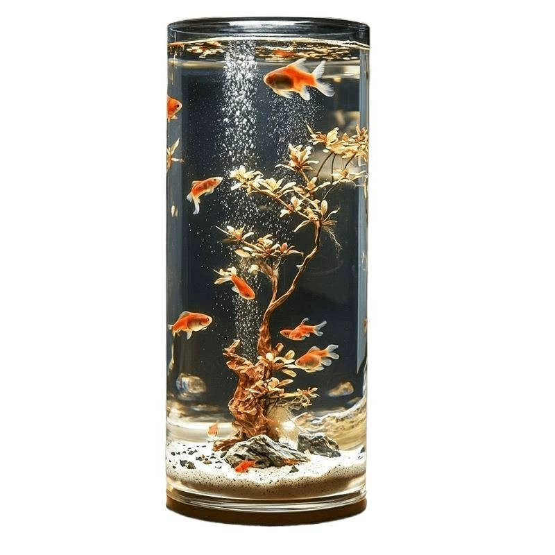Acrylic transparent glass plastic aquarium, fall protection