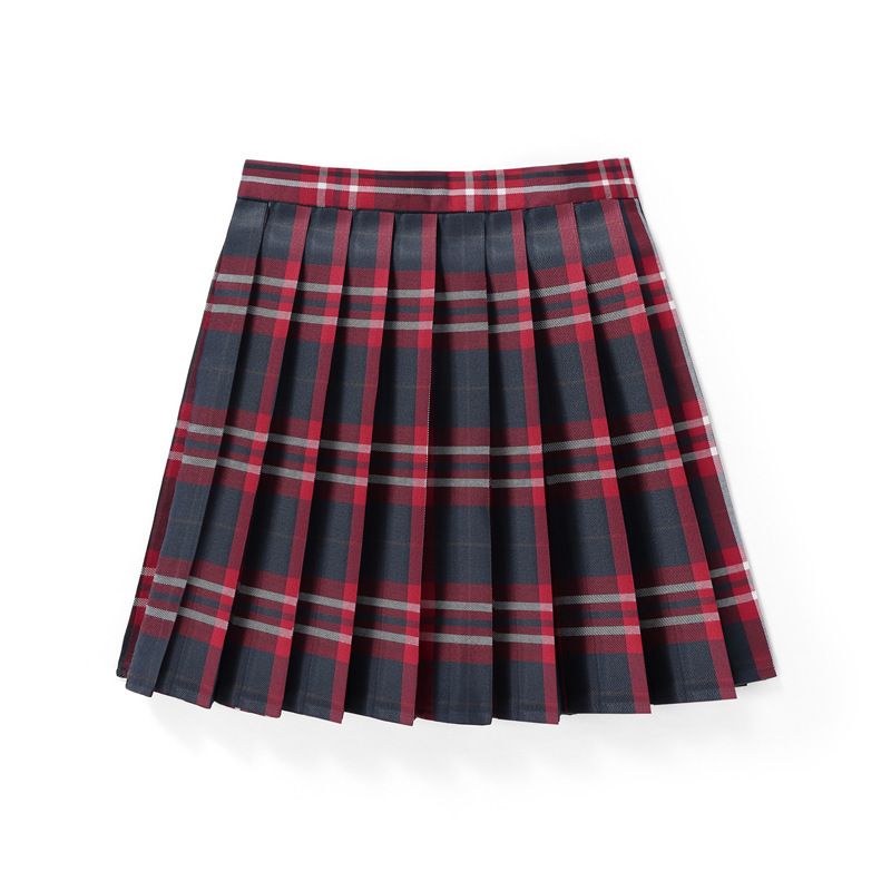48CM现货内衬安全裤制服格子学院日系百褶班服校服学生短半身女裙|undefined