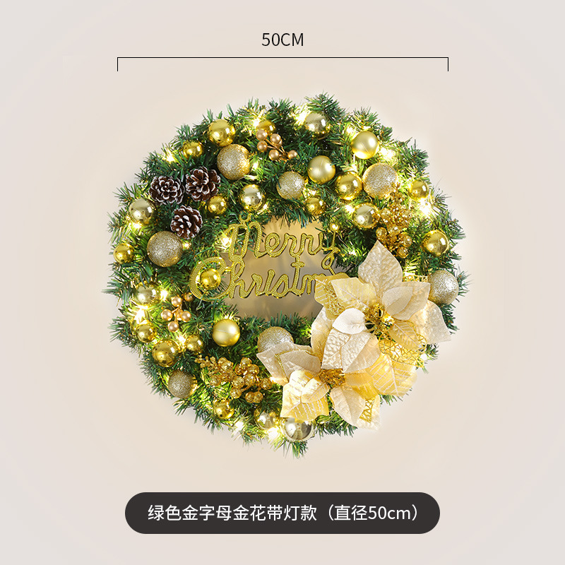 Guirnalda decorativa de Navidad 40/50/60cm Guirnalda decorativa de Navidad diseño de la escena de la ventana de ratán