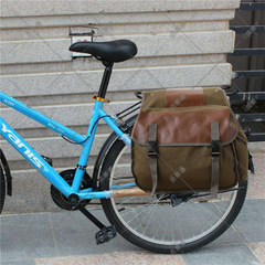New Bicycle Rear Backpack Weight Bag Mountain Bike Cargo Bag Canvas Pocket Amazon One-Time Shipping