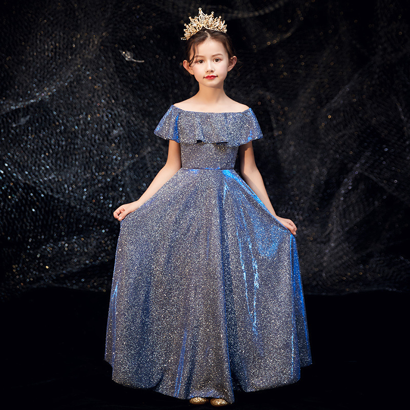 Mädchen - Stilvolle Baumwoll-Modenschau-Outfits für Kinder im Alter von 3-12 Jahren, perfekt für Geigen- und Klavierkonzerte sowie Geburtstagsfeiern_voghion.com