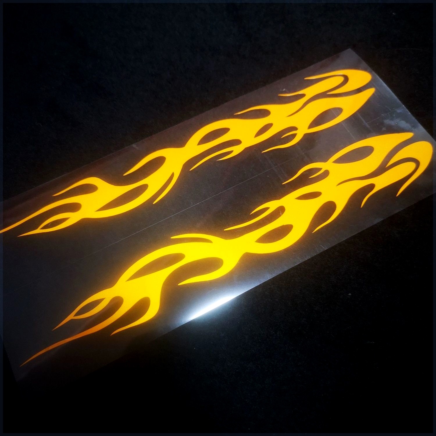 Small 24cm + yellow reflective fire A pair