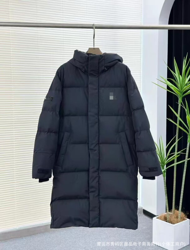 新款 MLB羽绒服过膝长款小标连帽羽绒服冬季经典时尚潮流长款外套|undefined